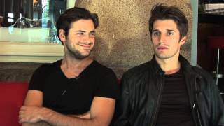 2Cellos interview part 1 [upl. by Ainesell]