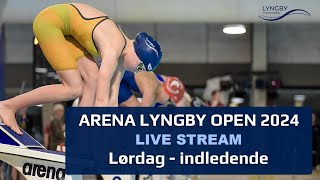 Arena Lyngby Open 2024 Lørdag Indledende Lyngby Svømmehal Stadion [upl. by Valeta350]