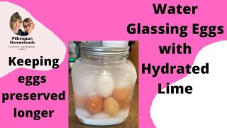 How to Water Glass Eggs with Hydrated Lime [upl. by Vassell141]