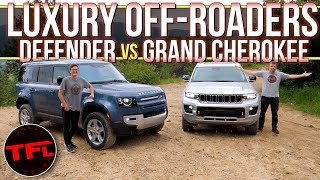 Defender vs Grand Cherokee One Of These Two Luxury SUVs Is Hands Down The OffRoad KING [upl. by Coulombe445]