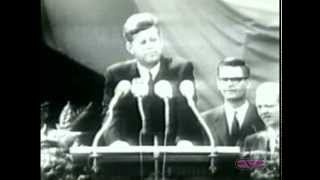 President John F Kennedy quotI Am a Berlinerquot Speech at Berlin Wall [upl. by Aneehsyt190]