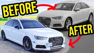 Building an Audi A4 B9 in 10 minutes like THROTL [upl. by Auqined]