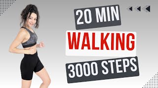 3000 STEPS WALKING WORKOUT to Lose Weight  Weight Loss Walk at Home Workout [upl. by Chapell]