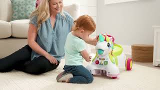 Introducing Infantino 3in1 Sit Walk amp Ride Interactive Unicorn [upl. by Nevak313]