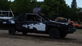 Bailey Braatz 57x 2023 Olmsted County Fair Demo Derby Limited Weld Midsize Front GoPro video [upl. by Oler]