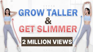 BECOME TALLER amp GET SLIMMER 11 MIN FULL BODY EXERCISES ROUTINES TO GROW TALLER AT HOME Shrilyn [upl. by Amand]