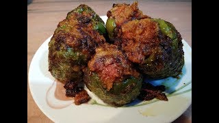 स्वादिष्ट बेसनी भरवा शिमला मिर्च  Gram Flour Capsicum Recipe  Delicious Stuffed Besan Shimla Mirch [upl. by Annaek]