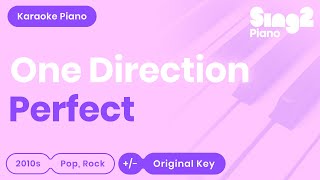 One Direction  Perfect Karaoke Piano [upl. by Peggy639]