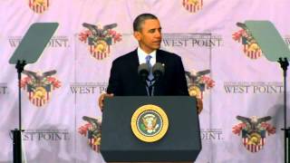 Obama at West Point America must always lead on the world stage [upl. by Eelrac]