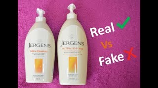 Real Vs Fake  Jergens Ultra Healing Moisturizer  Counterfeit Products  Beauty Express [upl. by Alolomo]