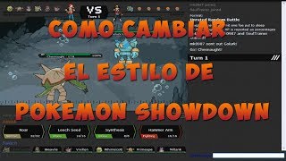 Cómo cambiar el estilodiseño de Pokémon Showdown [upl. by Ferreby641]