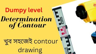 Dumpy Level and Prismatic Compass Survey with Contour Drawing  Determination of Contour [upl. by Chaing]