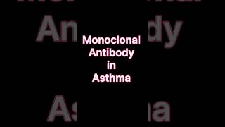 Asthma monoclonal antibody aiims pharmacology inicet [upl. by Anaeel]