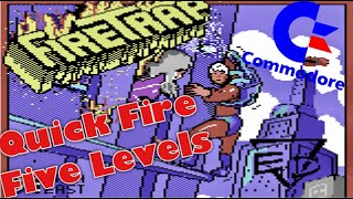 C64 Top Games  FireTrap  Completing The First Five Levels  Not Easy [upl. by Kulda]