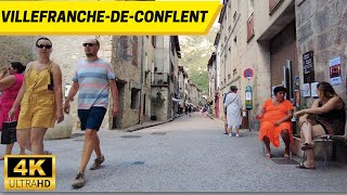 VillefranchedeConflent France🇫🇷 Walking Tour【4K 60fps】PyrénéesOrientales [upl. by Adnoraj]