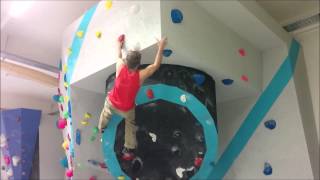 Flo´s neuer 7b Boulder in der Boulderwelt München West [upl. by Ahsiemak]