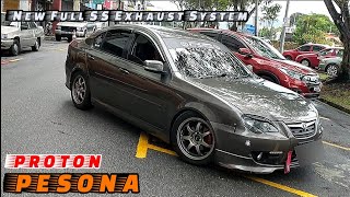 New Full SS Exhaust System  PROTON PERSONA [upl. by Hennebery84]