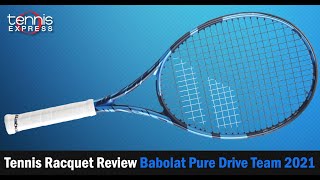 Babolat Pure Drive Team 2021 Racquet Review  Tennis Express [upl. by Moulden]