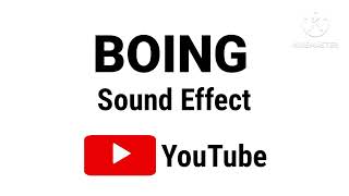 Boing Sound Effect On YouTube [upl. by Eecats]