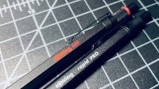 Rotring Rapid Pro vs Rotring 600 Ballpoint Pen Comparison [upl. by Aleahpar]