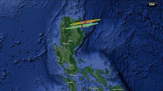 Asteroid burns up in Earths atmosphere over the Philippines [upl. by Ihdin]