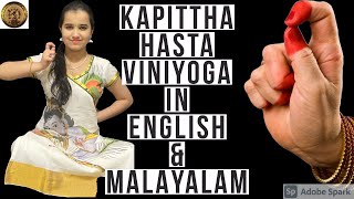 Kapittah Hasta Viniyoga  Asamyukta Hasta  Bharatanatyam  Single Hand Gesture [upl. by Nylrehs3]