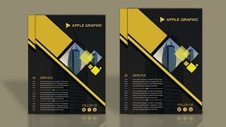 How To Design Company Profile Template  Photoshop Tutorial [upl. by Nnyliak]