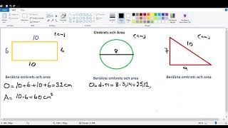 Omkrets och area [upl. by Muncey]