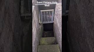 Fr Robert climbing into Saint Finians Holy well in Clonard orthodoxy ireland [upl. by Francesco]