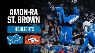 AmonRa St Brown shines with another 100yard game  Lions vs Broncos [upl. by Darice975]