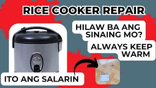 RICE COOKER REPAIR HILAW BA SINAIN MO [upl. by Eldora960]