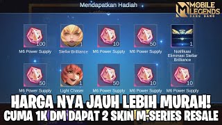 TERNYATA HARGA NYA LEBIH MURAH  CUMA MODAL 100 DM BISA DAPAT SKIN MSERIES RESALE GACHA M6 SHOP [upl. by Matthus]