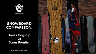 Snowboard Comparison Jones Flagship vs Jones Frontier [upl. by Dominick]