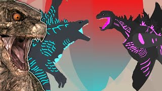 heisei kajiu  legendary and shinreact to shin godzilla vs evolved godzilla [upl. by Richy]