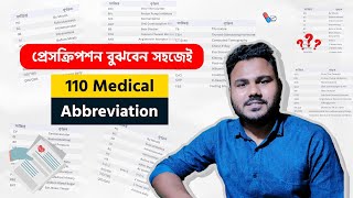 Prescription ও রিপোর্ট বুঝতে পারবেন সহজেই  110 Common Medical Abbreviation [upl. by Boot]