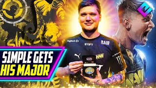 S1mple Wins CSGO Major with NAVI [upl. by Burny481]