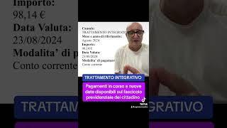 👉PAGAMENTI IN CORSO TRATTAMENTO INTEGRATIVO pagamenti youtube youtubeshorts yes youtubevideos [upl. by Klug]