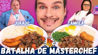 BATALHA DE MASTERCHEF  PRATO FEITO GOURMET COM FILÉ MIGNON DO JACQUIN vs DAYSE  Vale a pena [upl. by Aciemaj634]