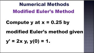 SNM  MA3251  Unit 5  Numerical Solution of ODE  Modified Eulers method  Problem in Tamil [upl. by Shetrit527]