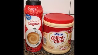 Great Value Coffee Creamer vs Nestle CoffeeMate Blind Taste Test [upl. by Yumuk215]