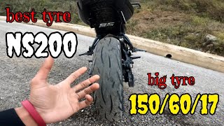 best tyre for ns200 [upl. by Anerehs]