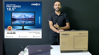 Unboxing frontech 185 pro monitor  specifications  display quality [upl. by Martens]