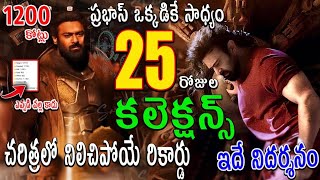 KALKI 2898ad 25 రోజుల కలెక్షన్స్ చరిత్రలో రెబల్ స్టార్ ఒక్కడే Prabhas Nag Ashwin Deepika [upl. by Markland914]