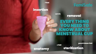 Everything You Need to Know About Menstrual Cups A StepbyStep Guide  FemiSafe [upl. by Lyudmila]