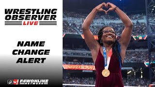 WWE is changing the name of an Olympic gold medalist  Wrestling Observer Live [upl. by Burleigh]