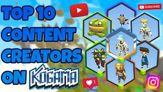 Top 10 Content Creators on KoGaMa KoGaDetails [upl. by Thomasina941]