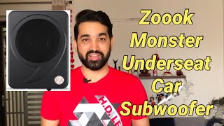 Zoook Monster X1 Moto69 Underseat Car Subwoofer  Review  Sound Test [upl. by Eikcaj477]