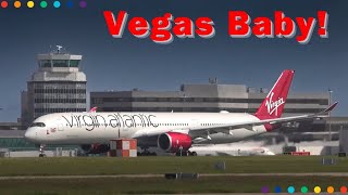 Inaugural Virgin Atlantic Flight to LAS VEGAS 🎰￼3h45m [upl. by Elmina]