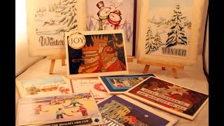 Recycled Christmas cards wk 18 [upl. by Quill827]