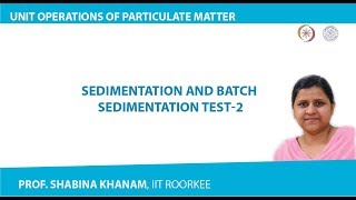 Sedimentation and Batch Sedimentation Test2 [upl. by Annovoj]